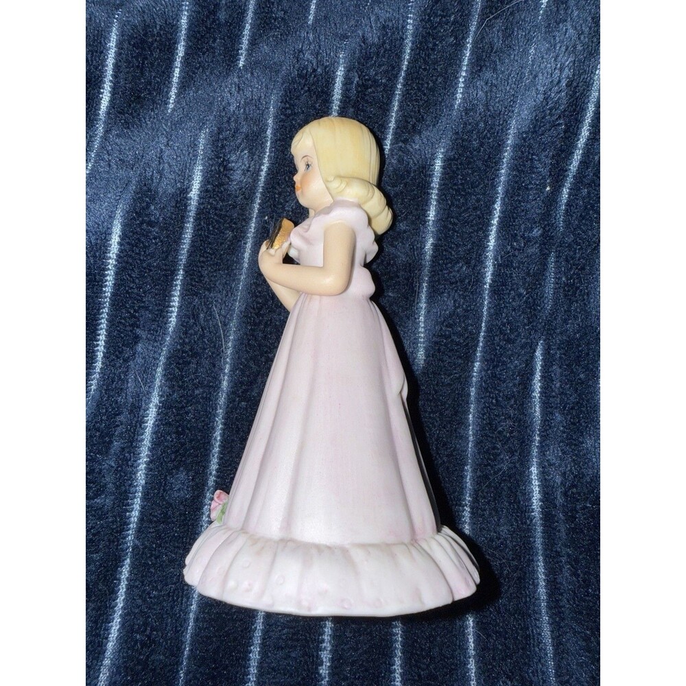 Enesco 1981 Growing Up Birthday Girls 9 Year Old Blonde Vintage Figurine - Picture 4 of 8